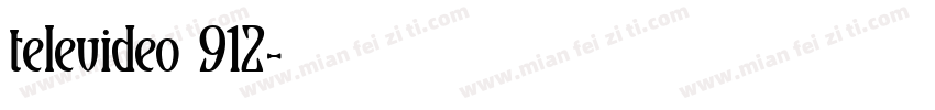 televideo 912字体转换